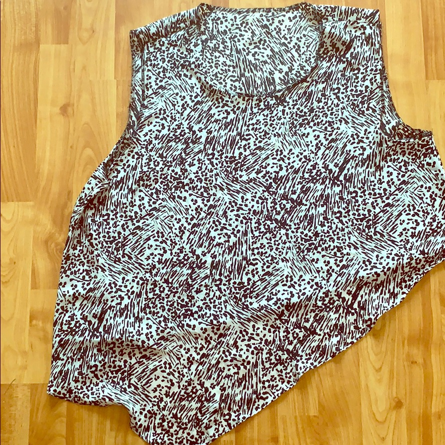 Zebra Patterned Silk Blouse